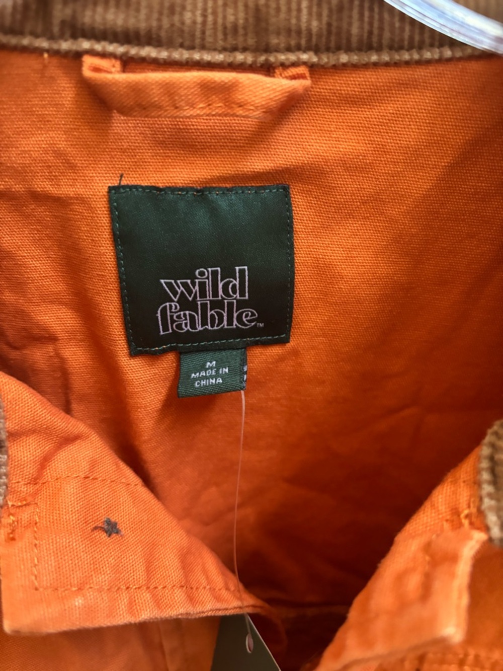 Wild Fable Woman’s Rust Cropped Utility Shacket 100% Cotton, Size Medium, NWT - Picture 3 of 4